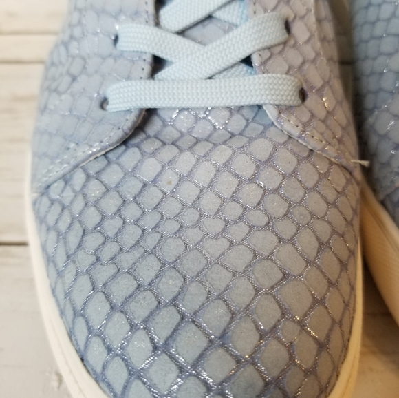 Kenneth Cole NY KAM Snake Embossed Leather Lace Up Sneakers - Picture 5 of 12